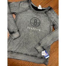 NWT NBA Brooklyn Nets Grey Sweatshirt Size M