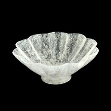 Quartz Handmade Carved Bowl 647 grams in weight , White Bowl, Crystal Bowl ,Bowl