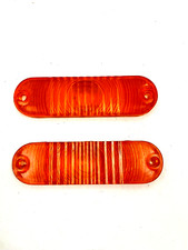 1963-1970 Amc Rambler Park Lamp Turn Signal Lens Set Amber New 821-set