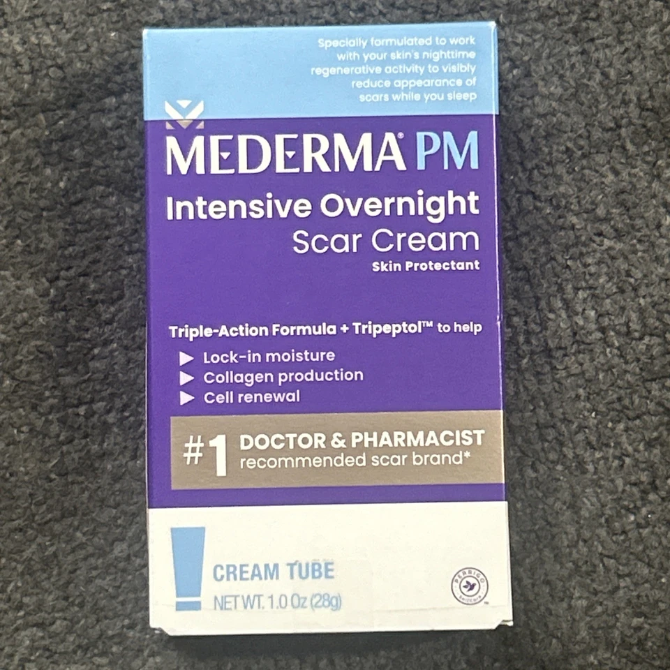 Mederma PM Intensive Overnight Scar Cream 1oz Exp 2027 - Image 2 of 2