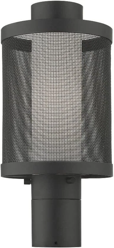 New Livex Lighting 20684-91 1 Light Brushed Nickel Post Light Fast Shipping - Image 3 of 3