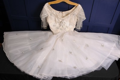 Vintage Tüll Kleid Zirkus Theater Kostüm Ballett Fee Hochzeit 40er Jahre Gr. 8-10