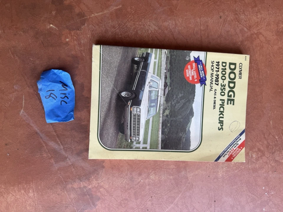 Camioneta pick-up Dodge D-150 D200 1971-1987 manual de reparación de taller guía del motor Foto 2 de 4