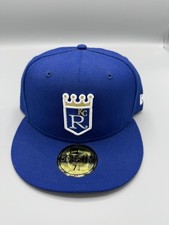 Kansas City Royals Hat Men Blue 59Fifty New Era Fitted Cap New Cooperstown Wool