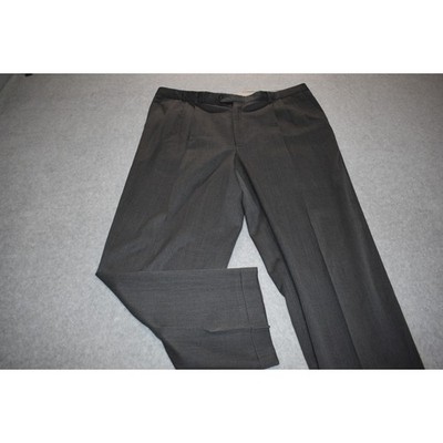 Monsieur by Givenchy Wool Dress Pants Mens Size 42 x 31 Pleated Gray Made USA