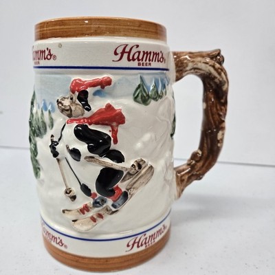 Vintage Hamm's Beer 1986 Limited Edition Pabst Brewing Bear Stein Winter Mug 