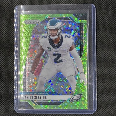 2024 Panini Prizm Darius Slay Jr No Huddle Neon Green 2/10 (JRSY NUMBER)