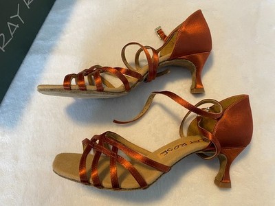 NIB Ray Rose Kalahari 2'' Heel Dark Tan Women's Latin Rhythm Salsa Shoes (sz 8.5)