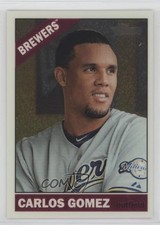 2015 Topps Heritage Chrome /999 Carlos Gomez #THC-482 4c5
