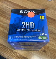 Lot of 30 Sony 2HD Diskettes IBM Formatted 1.44 MB 3.5 Inch 3 boxes of 10 Pack 
