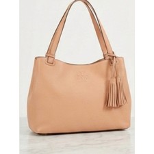 Tory Burch Thea Center Zip Tote   Sweet Melon   EUC