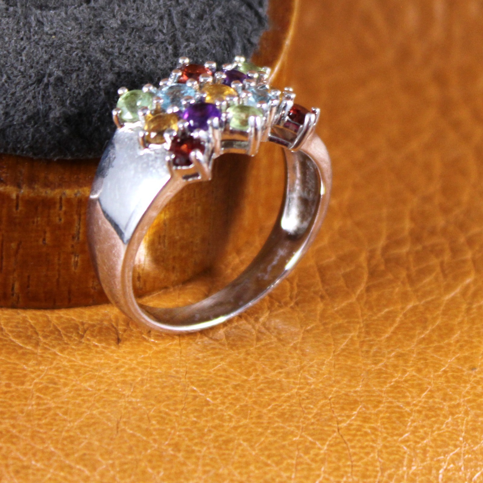 ROSS SIMONS Multicolor Gemstone Cluster Cocktail … - image 3