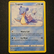 lapras pokemon card value 2022 V 49/202 - Sword & Shield - Ultra Rare variation to centering Lapras ex - 032/142 -
