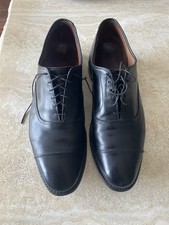 Allen Edmonds Park Avenue Black Calfskin Leather Captoe Shoes - Sz 12 D