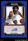 2022-23 Prizm Draft Picks Freshman Blue Jalen Hood-Schifino 15/149 ROOKIE AUTO