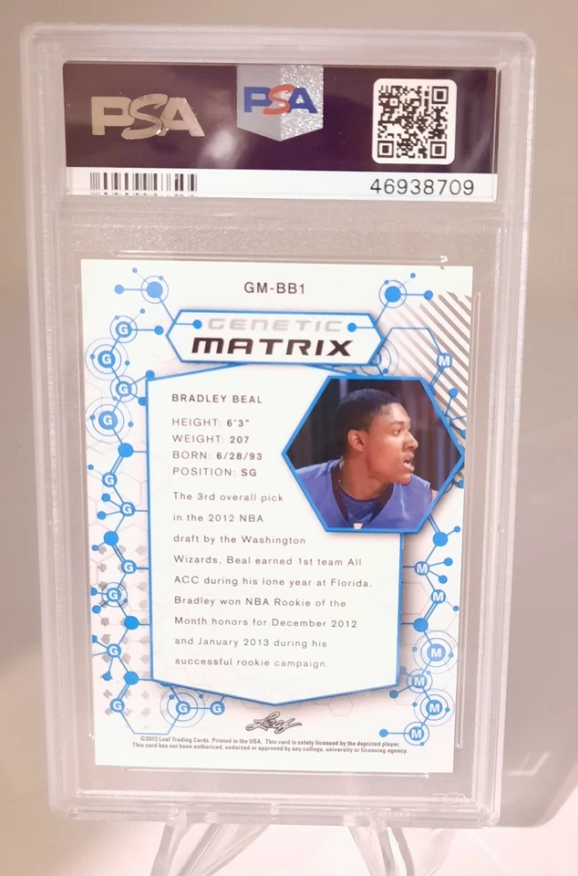2013 Leaf Rookie Retro GENETIC MATRIX BRADLEY BEAL RC Card PSA 10 GEM MINT - Image 2 of 2
