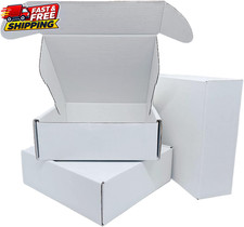 50 Pack 6x6x2 in Small White Shipping Boxes