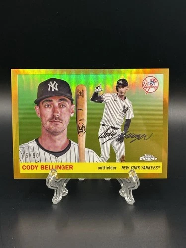 2025 Topps Chrome Platinum #26 Cody Bellinger Gold Refractor /50 NY Yankees