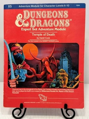Temple of Death Dungeons & Dragons 1E D&D X5 9069 Expert Adventure Rulebook RPG