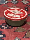 Vintage Fire King Jadeite Arden Cottage Cheese bowl with advertising tin lid