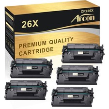 5PK CF226X Toner Cartridge For HP 26X Laserjet Pro M402n M402dn M426fdn W/Chip
