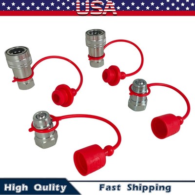 2Sets For Pioneer Ball Style 1/2'' NPT Hydraulic Coupler Quick Connect Coupling