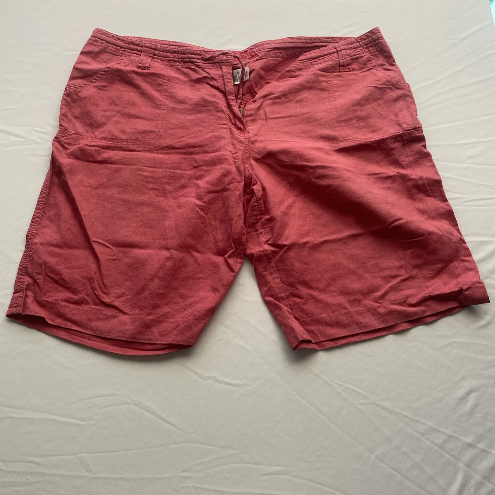 Ladies Linen Shorts Cherokee Size 16 Pink Pockets Drawstring Waist 32110
Opens in a new window or ta