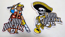2 vtg LANDYACHTZ SKATEBOARD SKATE STICKER DECAL Land Yachts