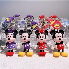 Disney Mickey Mouse Keyring 3D Cartoon Bag Charm Accessory Keychain Toy