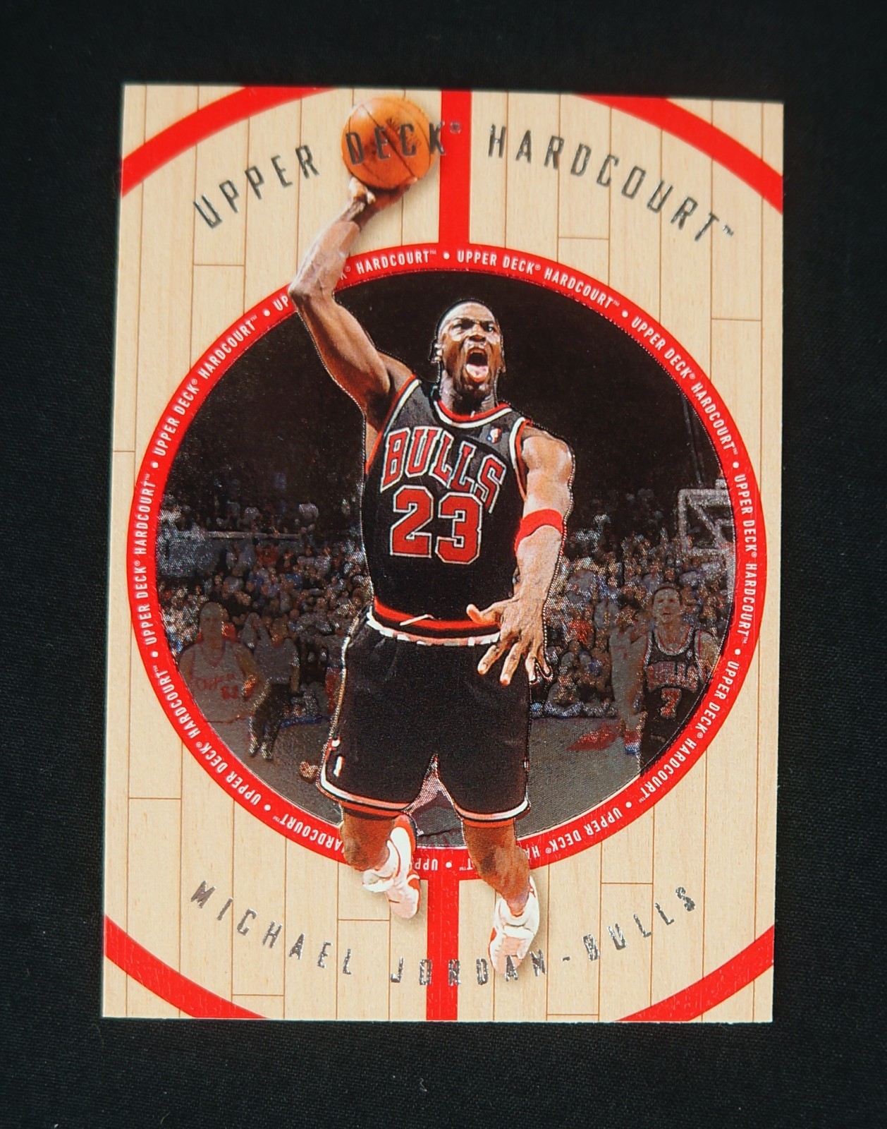 Michael Jordan 1997-98 Upper Deck Hardcourt Insert Basketball Card #23-G *SHARP*