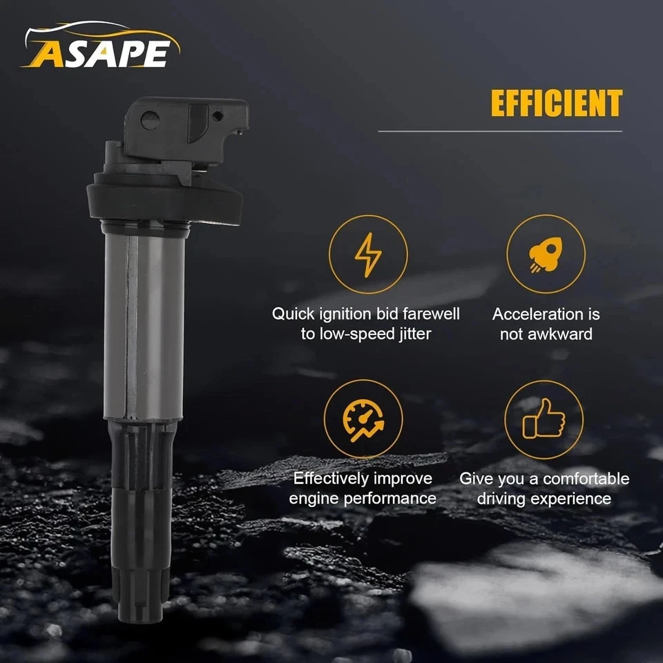 6X Ignition Coil & 6 Spark Plug For BMW 325i 328i 330i 530i X3 X5 X6 UF515 UF522 - Image 4 of 4