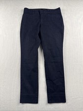 Banana Republic Sloan Fit Cropped Pants Womens Size 2 Black Cotton Blend Jean