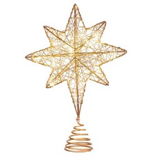 Star for Top of Tree String Lights Outdoor Lighted Topper Farmhouse