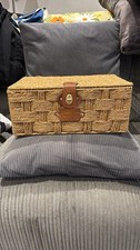 Alfred Button Hamper Co. Wicker Picnic Basket and Storage Box Or Hamper Basket