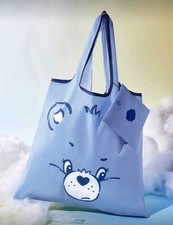New 14 CARE BEARS Handbag GRUMPY BEAR Purse KEYCHAIN Tote Travel GYM Bag BLUE
