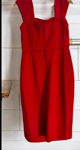 ASOS Red Bodycon Dress Brand New With Tags Size 12 - Picture 2 of 3