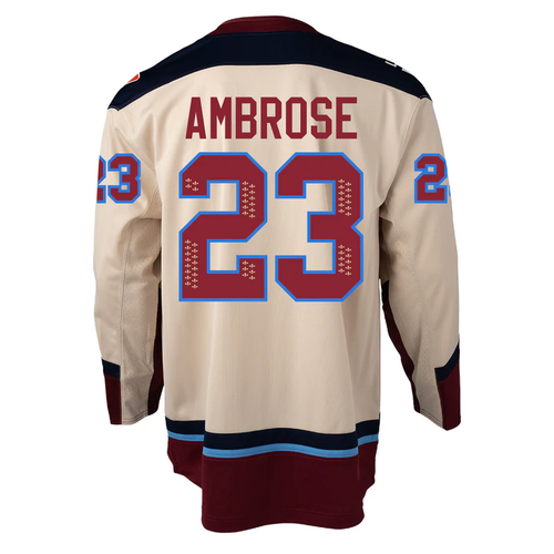 Maroon Home / Beige Away Adult / Youth Sewn Stitched Hockey Jersey NEW S-5XL - 第 30/30 張圖片