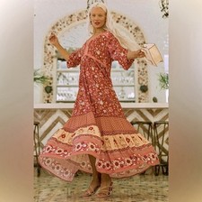 Spell and the Gypsy Collective Portobello Road Gown Dress Wine Red Size Medium