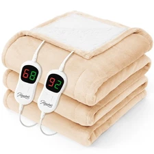 Homemate Heated Electric Blanket King Size - 100"x90" Heating BedBlanket Thro...