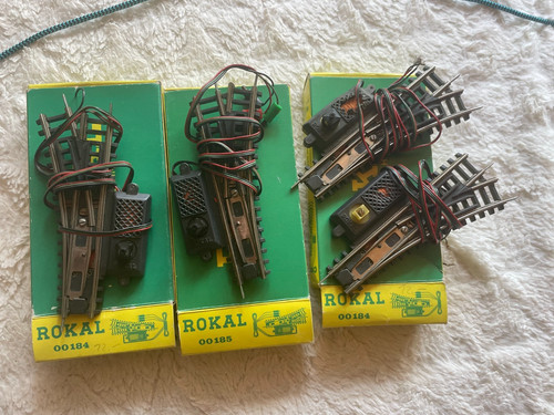 Rokal TT 00184/00185   4 x Weichen  OVP | Zustand: Gebraucht