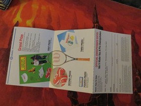 Racket Attack NES Promo Insert Sweepstakes Entry Nintendo Jaleco (Manual) RARE!