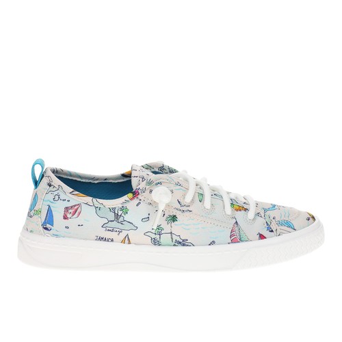 Sperry Shorefront Graphic Slip On Womens White Sneakers Casual Shoes STS86889