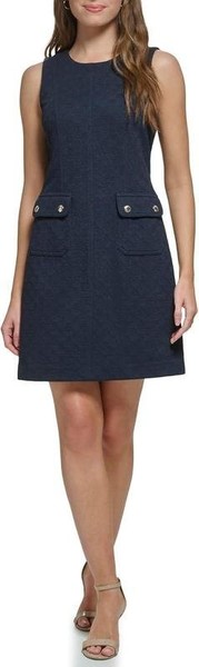 Women Tommy Hilfiger Dress Navy Polyester M