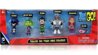 Teen Titans Go! ティーン タイタンズ 6体ミニフィギュアセット Teen Titans Go Mini Figure Set 6 Deluxe Six Pack Beast Boy Raven