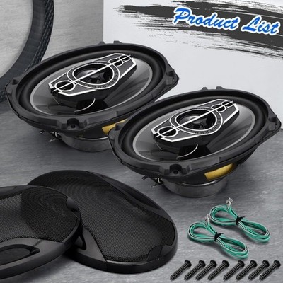 2X 6x9/6/5 In 4/5-Way  Car Hi-Fi Audio Stereo Coaxial Speaker Full Range Audio