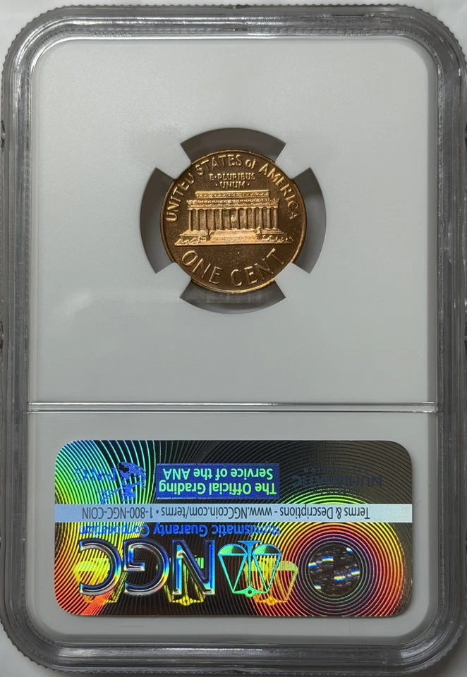 1966 SMS Lincoln Cent NGC MS 66 RD Cameo ~ Rare grade!! - Image 2 of 2