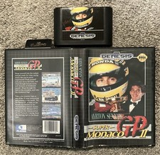Super Monaco GP II (Sega Genesis, 1990) Box and Cartridge Only - Next Day Ship