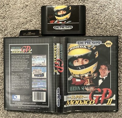 Super Monaco GP II (Sega Genesis, 1990) Box and Cartridge Only - Next Day Ship