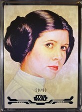 Topps Star Wars Stellar Signatures Leia Organa SAS-57 /99 By Angel Aviles