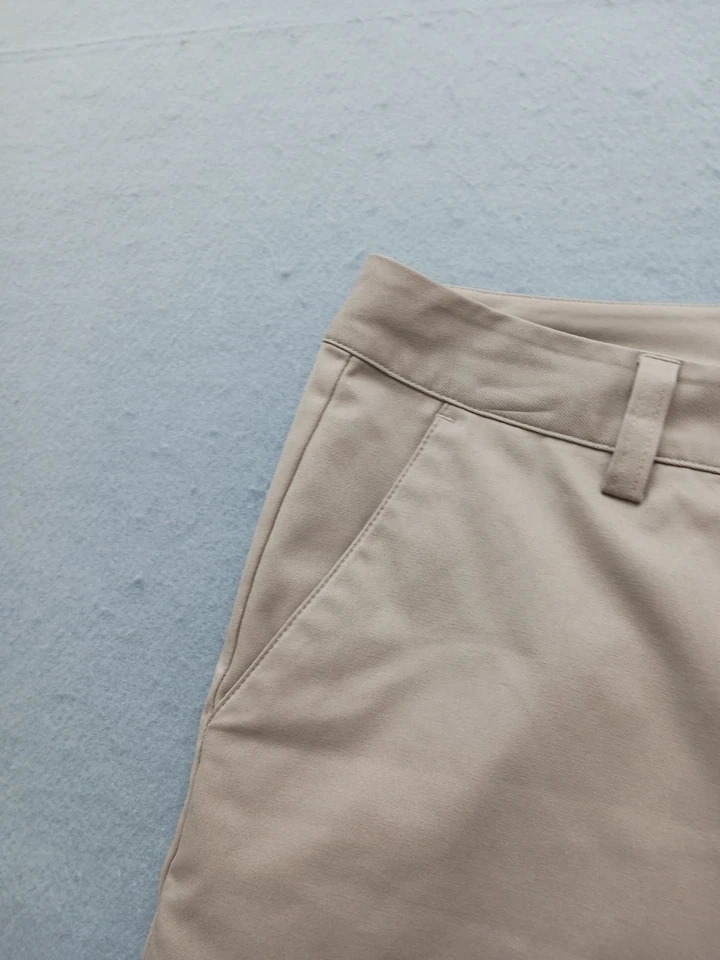 Pantalones cortos de golf Adidas para mujer talla 10 tostados elásticos ClimaCool Foto 2 de 4